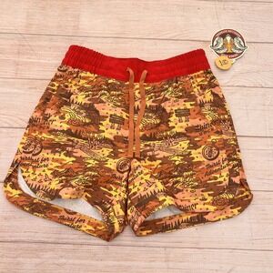 Women's Fish Gear Camo Shorts XS Shiner Woodland Print Fishing Outdoor Shorty